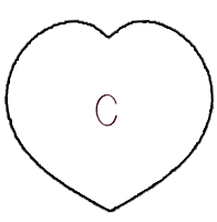 C - Heart 3-1/4 in.