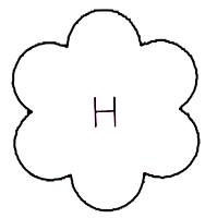 H - Flower 3-1/4 in.